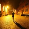 Women Walking on Street at Night
