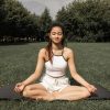 Woman Performing Meditation Mindfulness Yoga