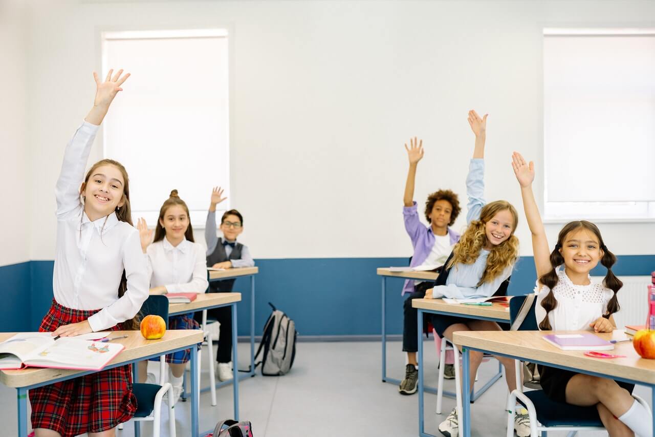 School Students in Classroom