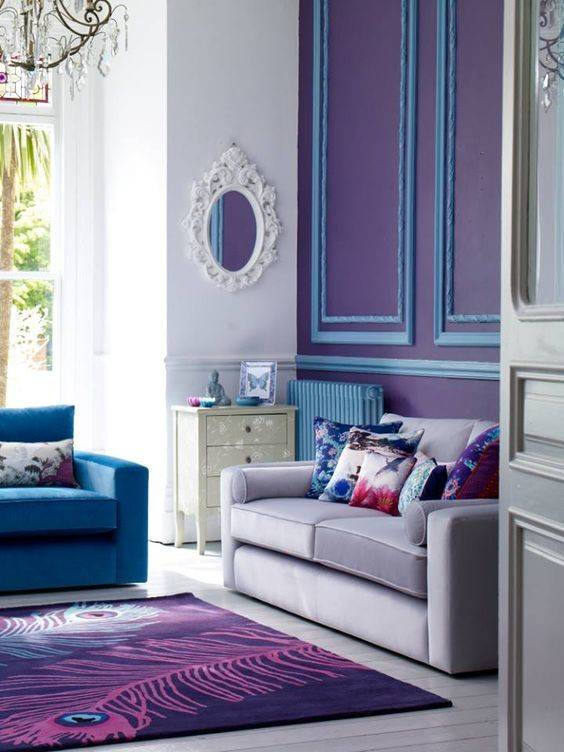 cool colours used in interiors