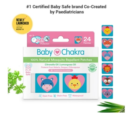 BabyChakra’s 100% Natural Mosquito Repellent Patches