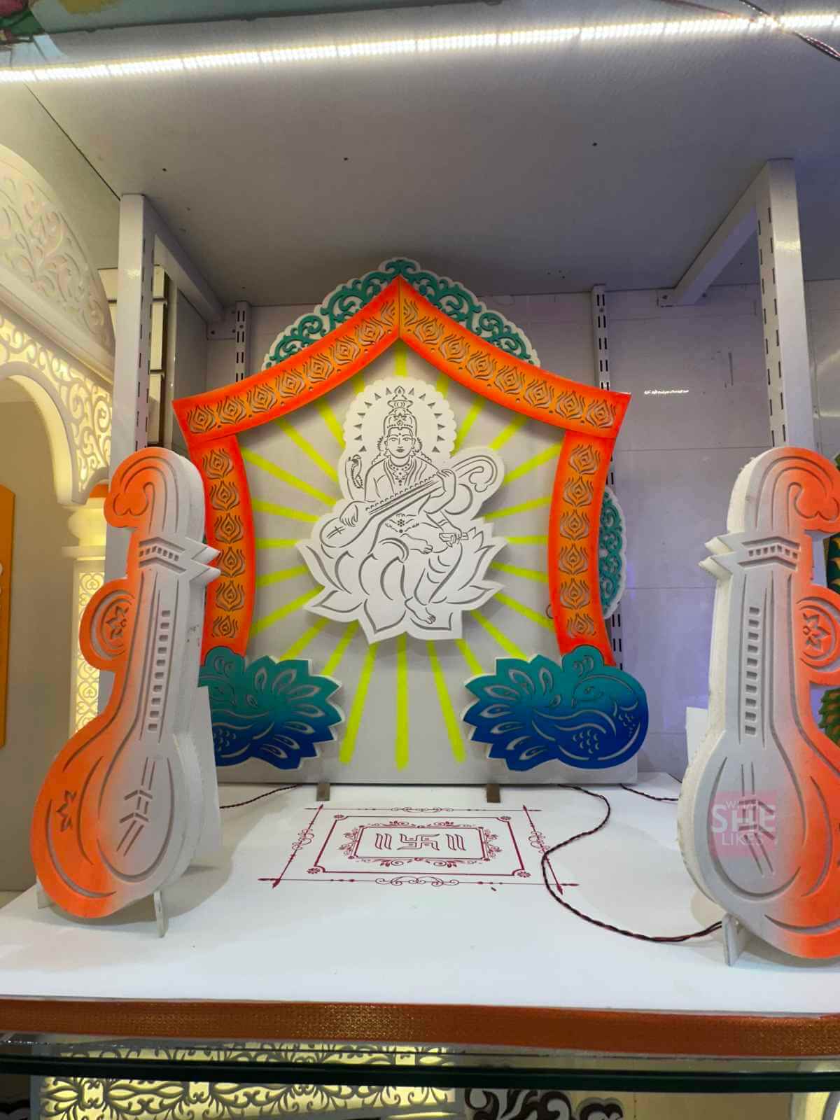 Maa Saraswati-Inspired Theme