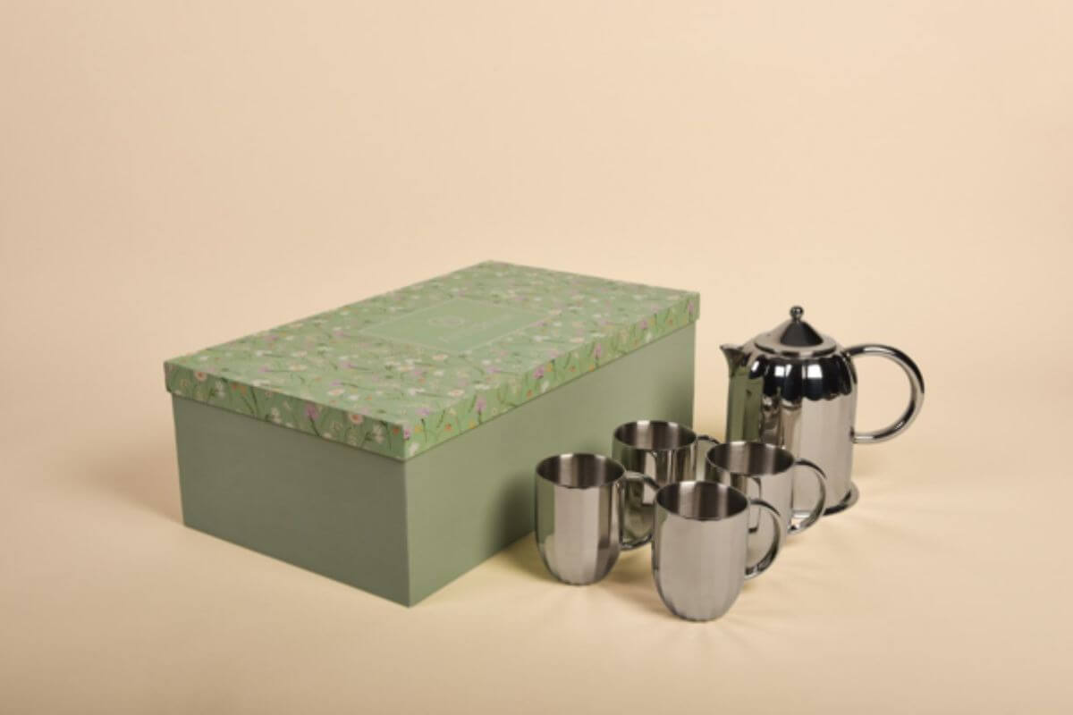 Dome Coffee Pot with Mug Set